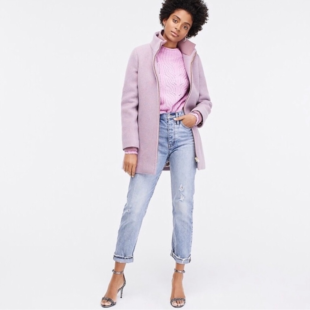J Crew Lodge Italian stadium cloth wool coat